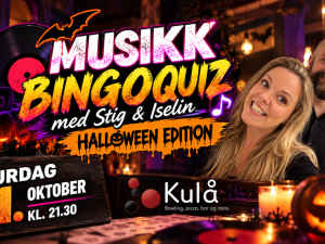 MusikkBingoQuiz Haloween Edition med Stig Erik & Iselin