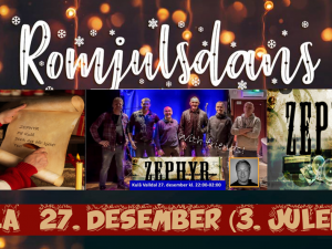 Romjulsdans 3. juledag med ZEPHYR! Romjulsdans 3. juledag med ZEPHYR!